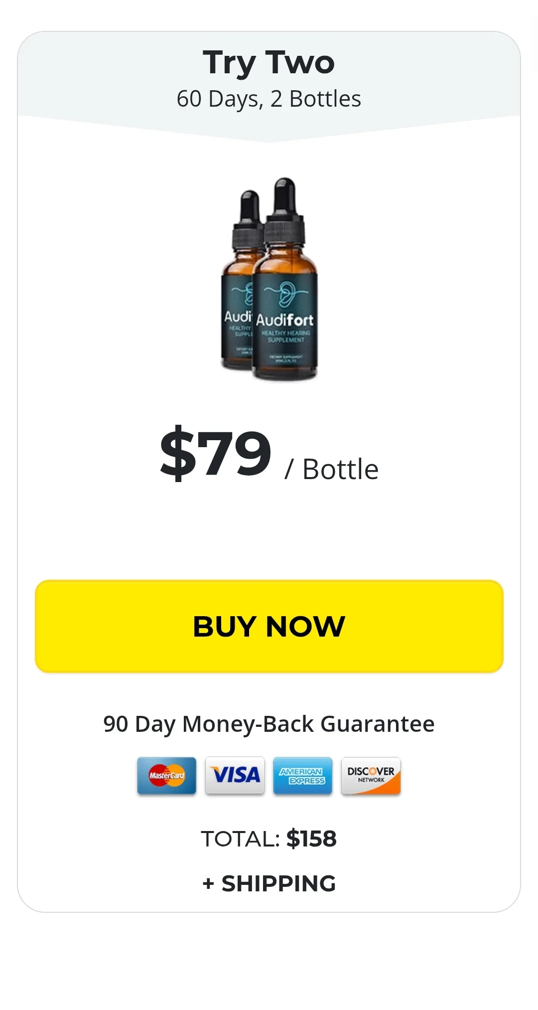 Audifort™ 2 bottles pricing